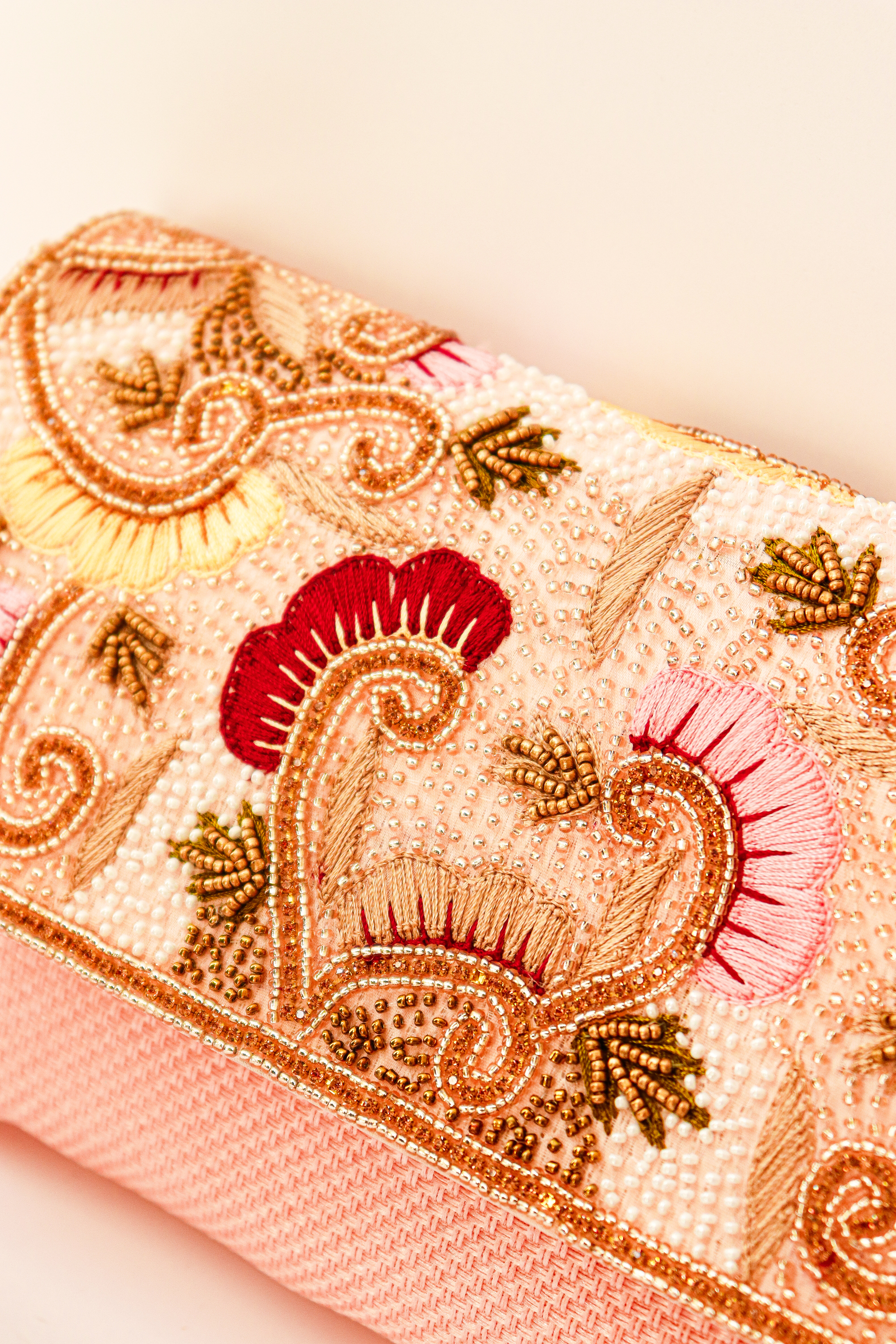 Peach Evening Clutch Bag for Women - Image 4